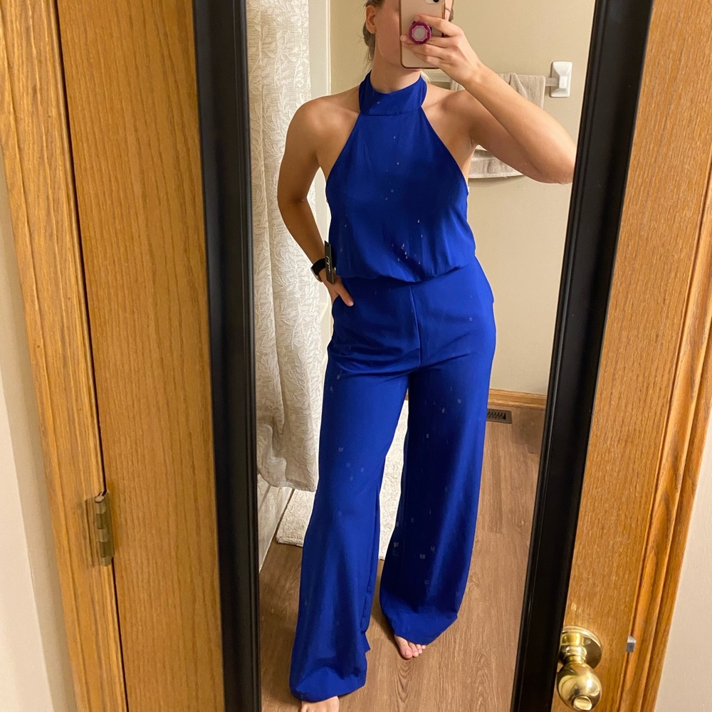Cobalt blue jumpsuit